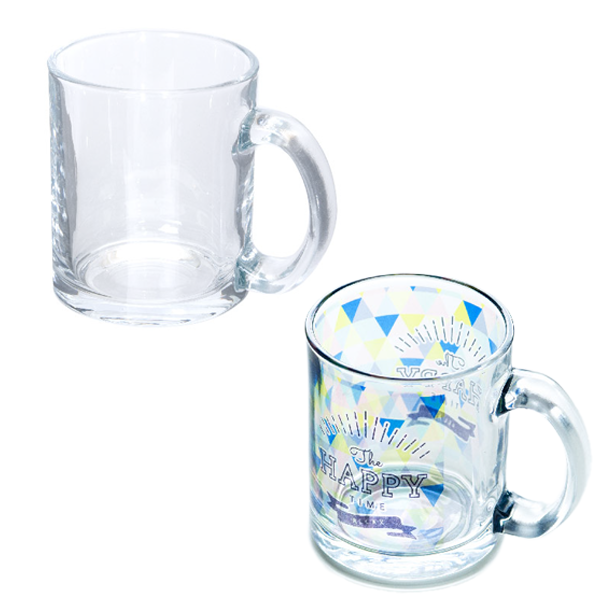昇華転写対応グラスマグ　クリア　300ml