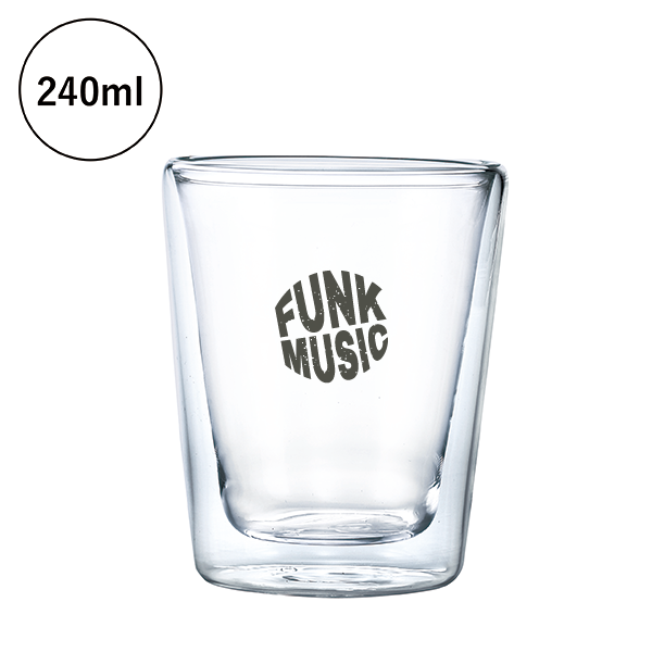 ダブルウォール耐熱タンブラーグラス　240ml