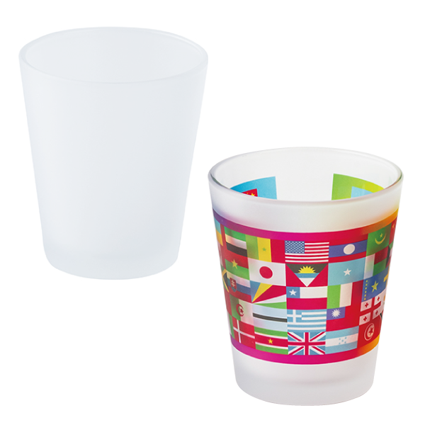 フルカラー印刷対応グラス　フロスト　330ml