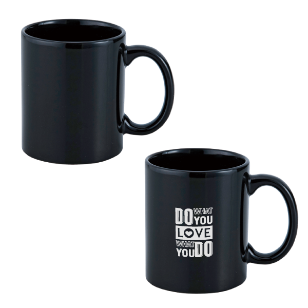 スタイリッシュマグカップ　ブラック　350ml